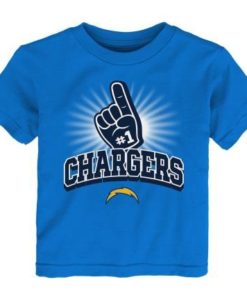 Los Angeles Chargers TODDLER 1# Blue Raz T-Shirt Tee