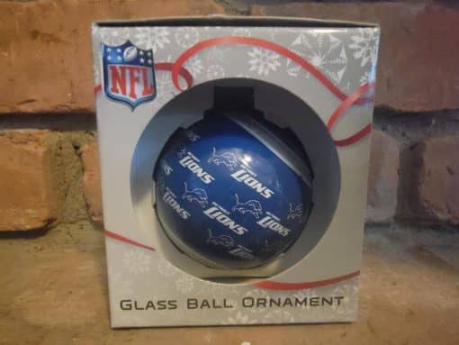 Detroit Lions Logo Ball Ornament