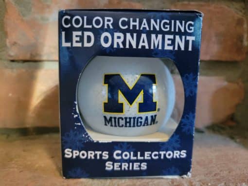 Michigan Wolverines Color Changing LED Ornament