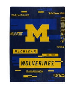 Michigan Wolverines 60x80 Blanket Raschel Digitize Design