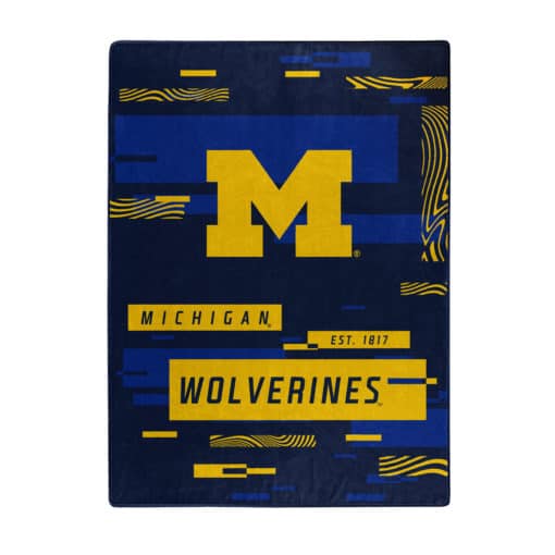 Michigan Wolverines 60x80 Blanket Raschel Digitize Design