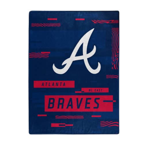Atlanta Braves 60x80 Blanket Raschel Digitize Design