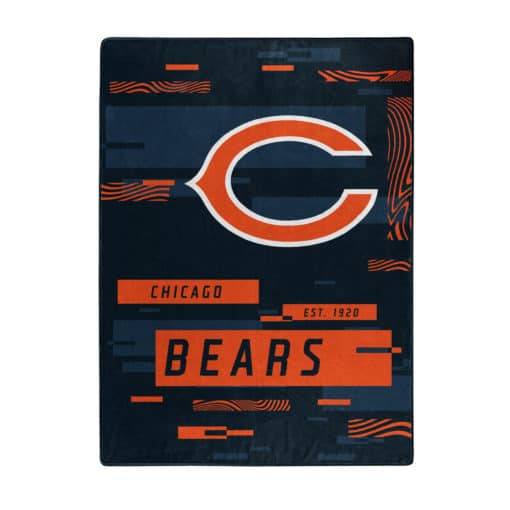 Chicago Bears 60x80 Blanket Raschel Digitize Design