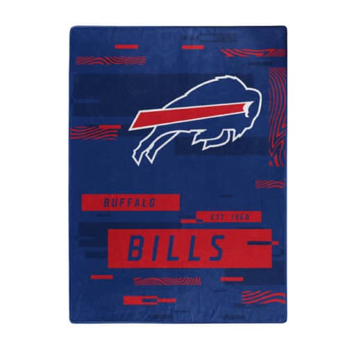 Buffalo Bills 60x80 Blanket Raschel Digitize Design