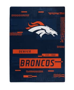Denver Broncos 60x80 Blanket Raschel Digitize Design