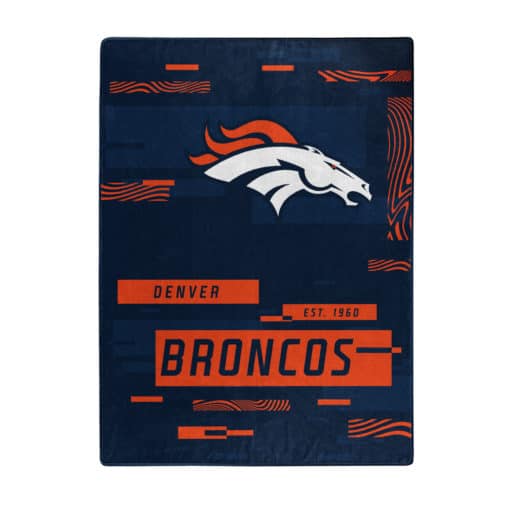 Denver Broncos 60x80 Blanket Raschel Digitize Design