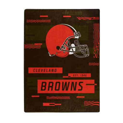 Cleveland Browns 60x80 Blanket Raschel Digitize Design