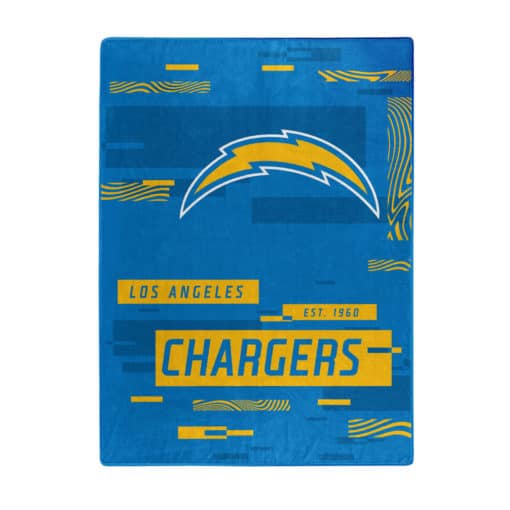 Los Angeles Chargers 60x80 Blanket Raschel Digitize Design