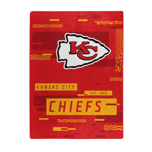 Kansas City Chiefs 60x80 Blanket Raschel Digitize Design