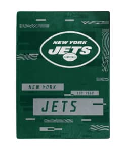 New York Jets 60x80 Blanket Raschel Digitize Design