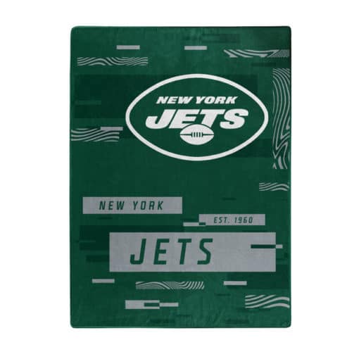 New York Jets 60x80 Blanket Raschel Digitize Design