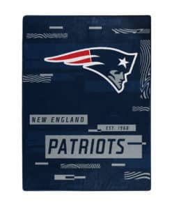 New England Patriots 60x80 Blanket Raschel Digitize Design