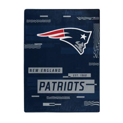 New England Patriots 60x80 Blanket Raschel Digitize Design