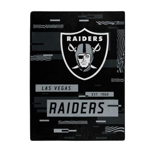 Las Vegas Raiders 60x80 Blanket Raschel Digitize Design