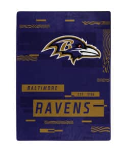 Baltimore Ravens 60x80 Blanket Raschel Digitize Design