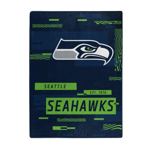 Seattle Seahawks 60x80 Blanket Raschel Digitize Design