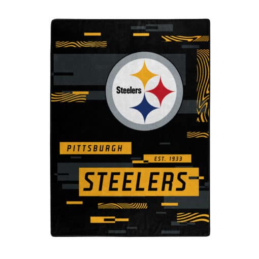 Pittsburgh Steelers 60x80 Blanket Raschel Digitize Design