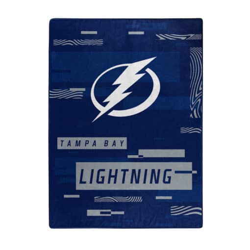 Tampa Bay Lightning 60x80 Blanket Raschel Digitize Design