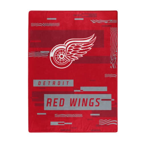 Detroit Red Wings 60x80 Blanket Raschel Digitize Design