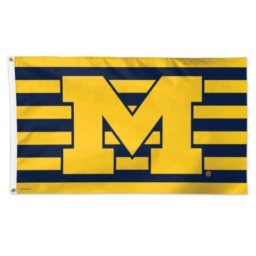Michigan Wolverines Deluxe Stars & Stripes NCAA 3' X 5' Flag