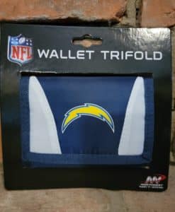 Los Angeles Chargers Blue White Nylon Trifold Wallet