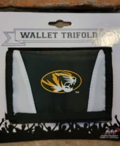 Missouri Tigers Black Nylon Trifold Wallet