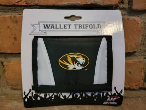 Missouri Tigers Black Nylon Trifold Wallet