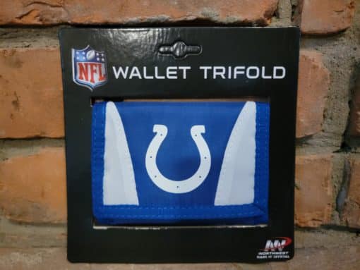 Indianapolis Colts Blue White Nylon Trifold Wallet