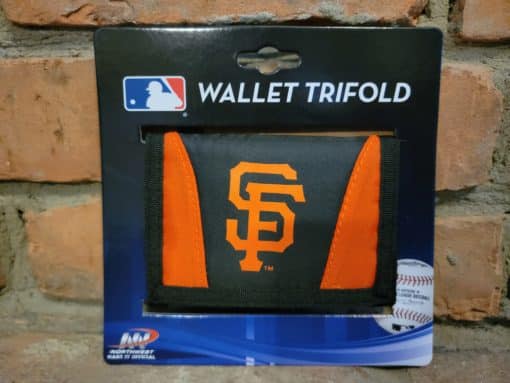 San Francisco Giants Black Orange Nylon Trifold Wallet