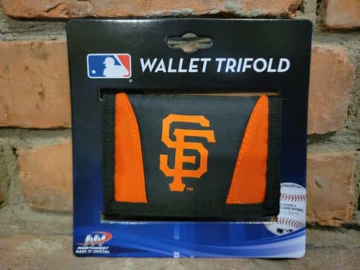 San Francisco Giants Black Orange Nylon Trifold Wallet