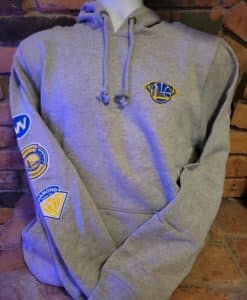 Golden State Warriors Men's 47 Brand Headline Slate Grey Pullover Hoodie