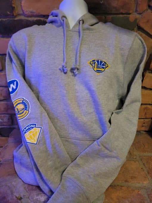 Golden State Warriors Men's 47 Brand Headline Slate Grey Pullover Hoodie