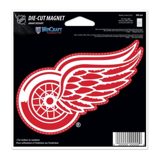 Detroit Red Wings Die Cut Magnet 4.5" X 6"