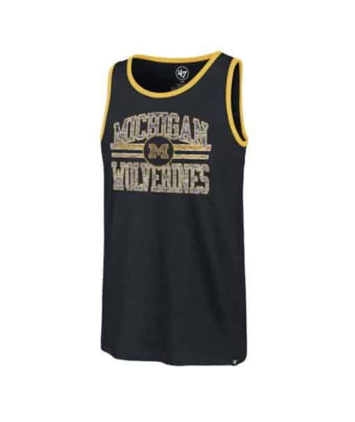 Michigan Wolverines Men's 47 Brand Atlas Blue Franklin Tank Top