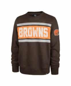 Cleveland Browns Men's 47 Brand Espresso Crew Pullover Sweatshirt