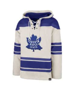 Toronto Maple Leafs Men's 47 Brand Oatmeal Pullover Jersey Hoodie