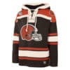 Cleveland Browns Men's 47 Brand Brown Pullover Jersey Hoodie