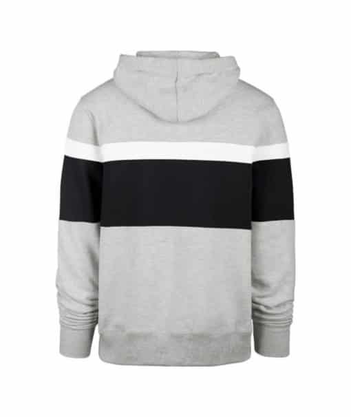Michigan Wolverines Men's 47 Brand Warren Gray Pullover Hoodie - Image 2