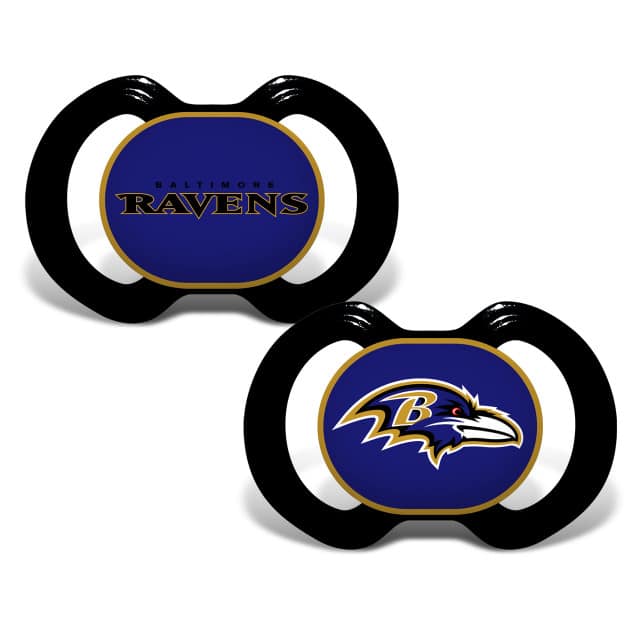Baltimore Ravens Pacifier - 2 Pack - Detroit Game Gear