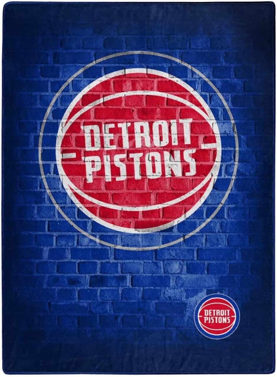 Detroit Pistons 60x80 Raschel Blanket Street Design