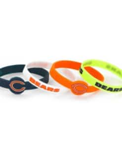 Chicago Bears Bracelets 4 Pack Silicone