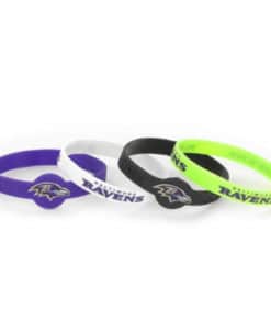 Baltimore Ravens Bracelets 4 Pack Silicone
