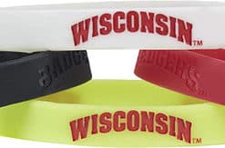 Wisconsin Badgers Bracelets 4 Pack Silicone
