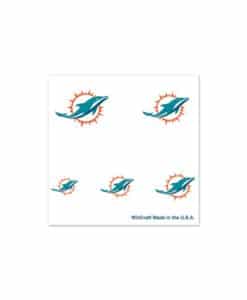 Miami Dolphins Fingernail Tattoo