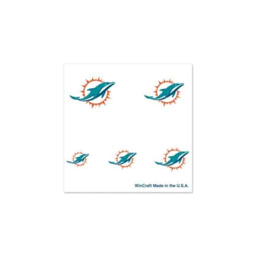 Miami Dolphins Fingernail Tattoo