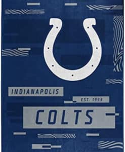 Indianapolis Colts 60x80 Blanket Raschel Digitize Design