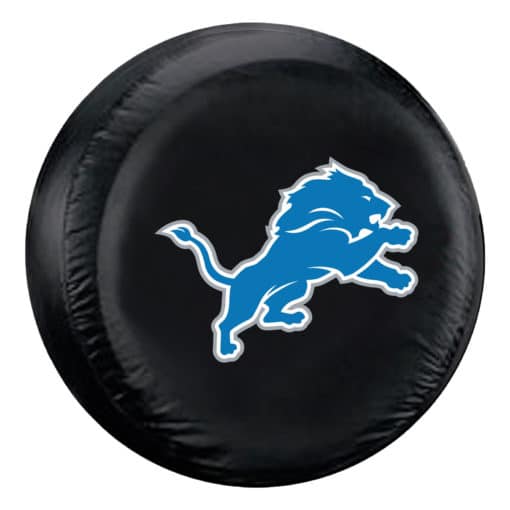 Detroit Lions LARGE Size Black Tire Cover