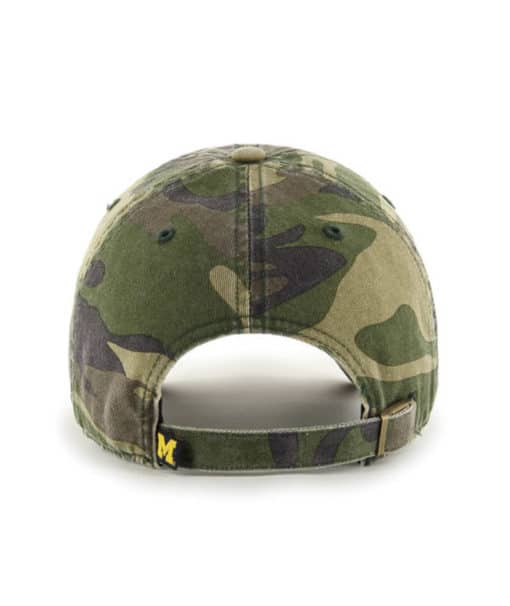 Michigan Wolverines 47 Brand Cargo Camo Clean Up Adjustable Hat - Image 2