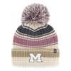 Michigan Wolverines Women's 47 Brand Natural Daphne Cuff Knit Hat