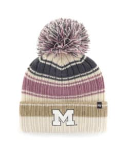 Michigan Wolverines Women's 47 Brand Natural Daphne Cuff Knit Hat